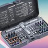 Gearless Ratchet Screwdriver Set with Magnetic S2 Steel Bits