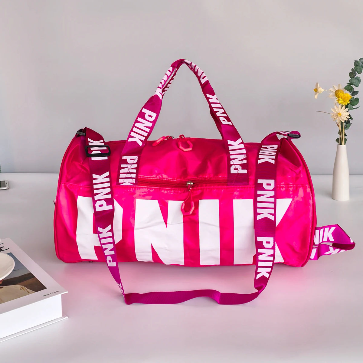 Versatile Printed Nylon Crossbody Travel Bag