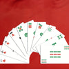 Portable Mahjong Card Set with Dice for Travel and Parties
