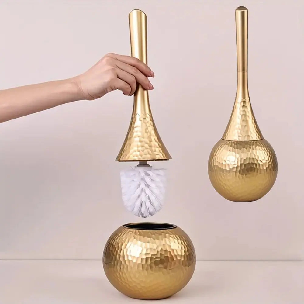 Elegant Toilet Brush with Holder and Long Handle