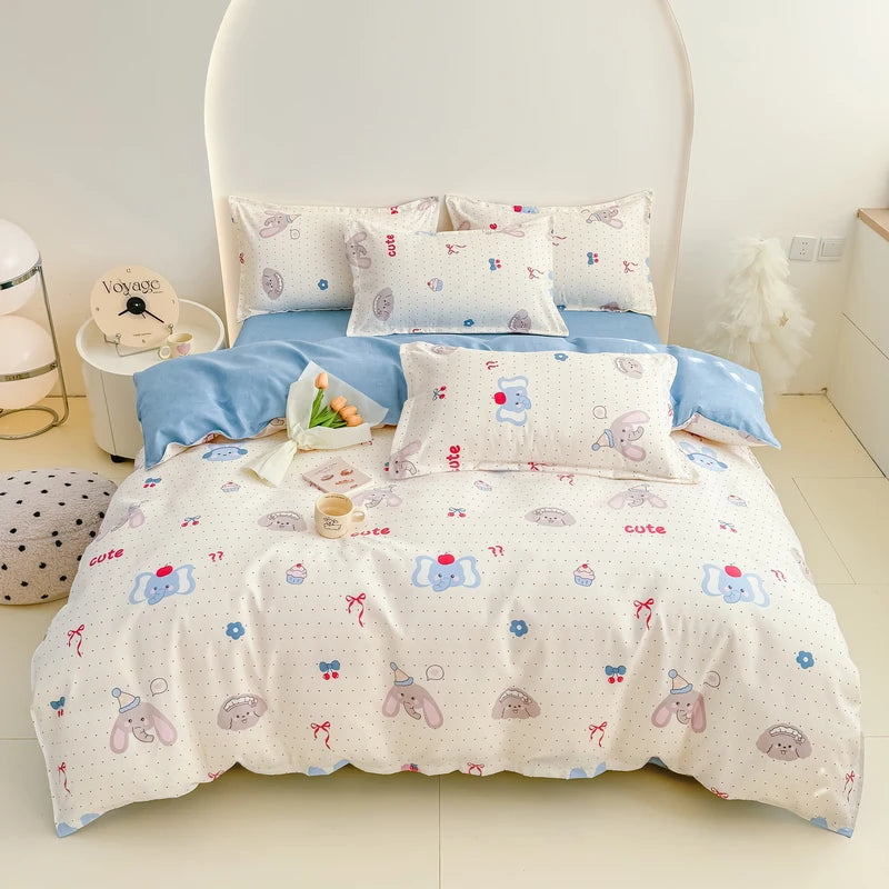 Brushed Polyester Duvet Cover with Matching Pillowcases