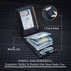 Slim Leather RFID Blocking Wallet with Money Clip
