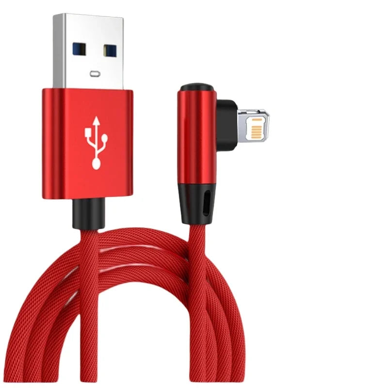 Cable USB-C a Lightning en L de 90 Grados