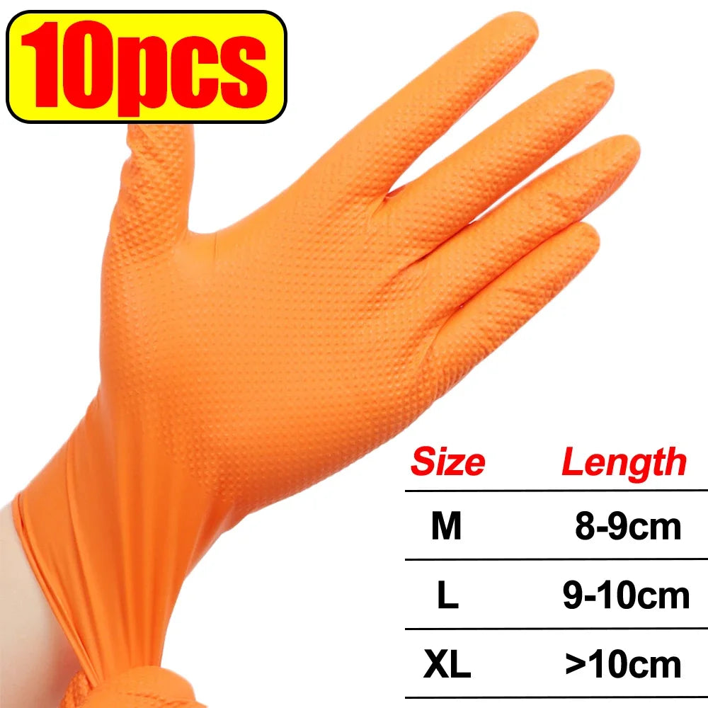 Heavy-Duty Textured Nitrile Work Gloves