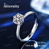 D-Color Moissanite Solitaire Ring in 925 Sterling Silver