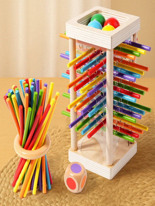 Wooden Counting Sticks and Balance Toy for Early Learning
