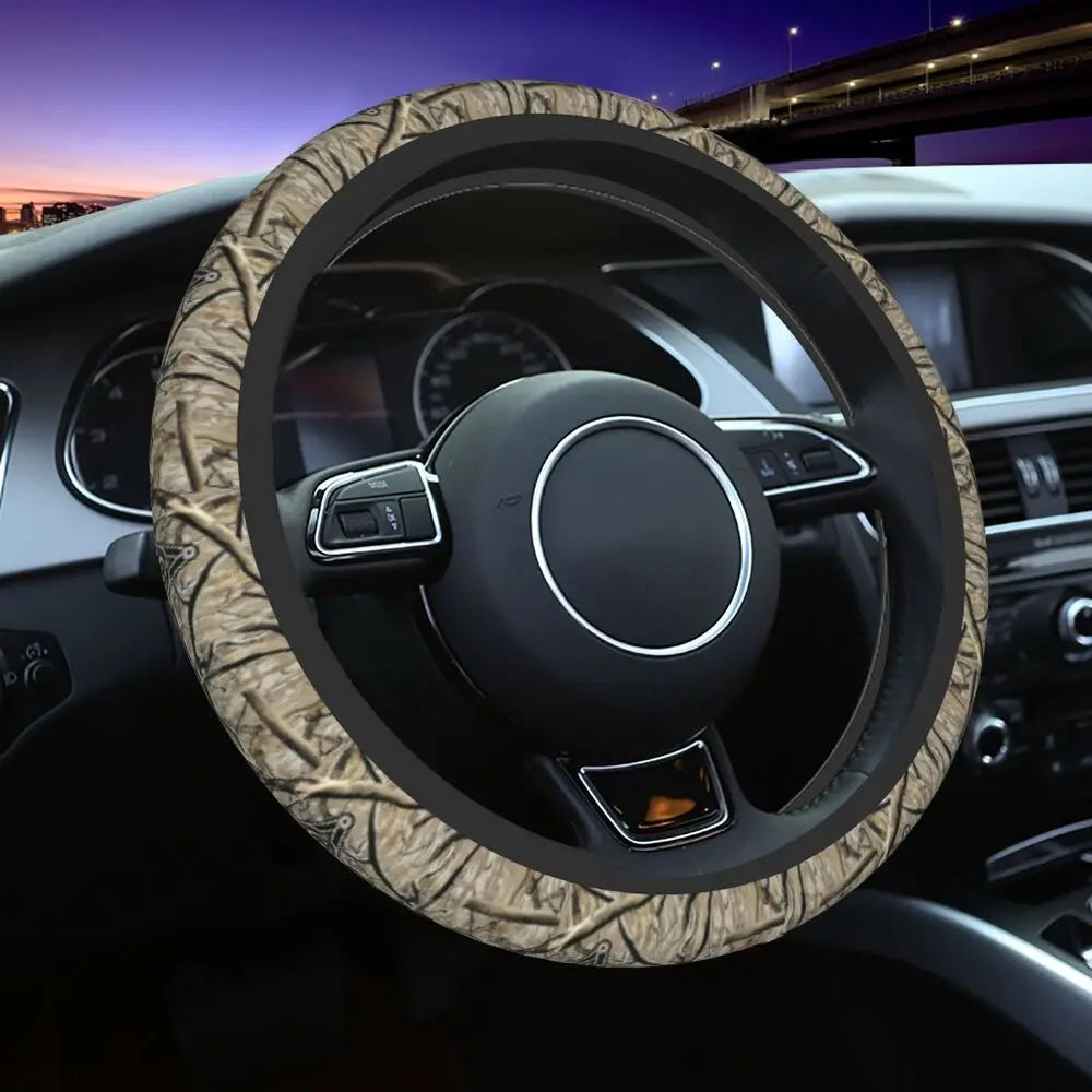 Tree Camouflage Elastic Steering Wheel Cover