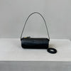 Vintage Y2K Vegetable-Tanned Leather Cylinder Bag