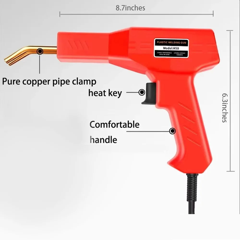 Plastic Welding Kit with Hot Stapler for Car Bumper & DIY Repairs