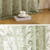 Lace Floral Sheer Curtain Panel for Living Room & Bedroom