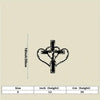 Elegant Metal Cross Wall Art for Home and Office