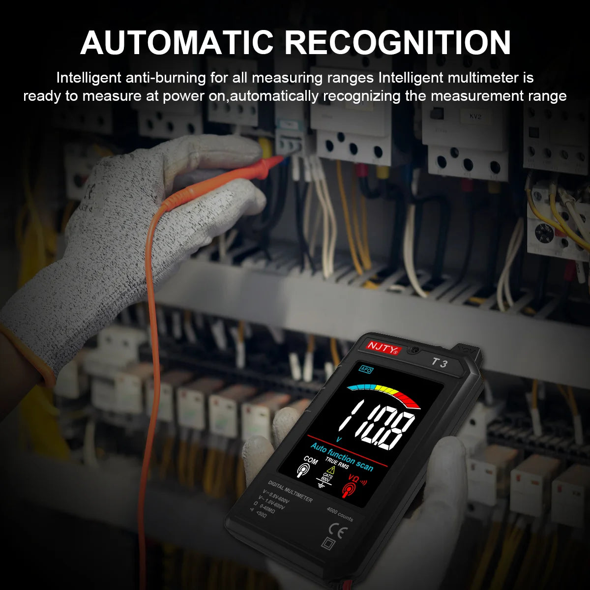 Smart Digital Multimeter with Type-C Charging and NCV Detection