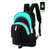 Shark Luminous USB Backpack with Anti-Theft Design