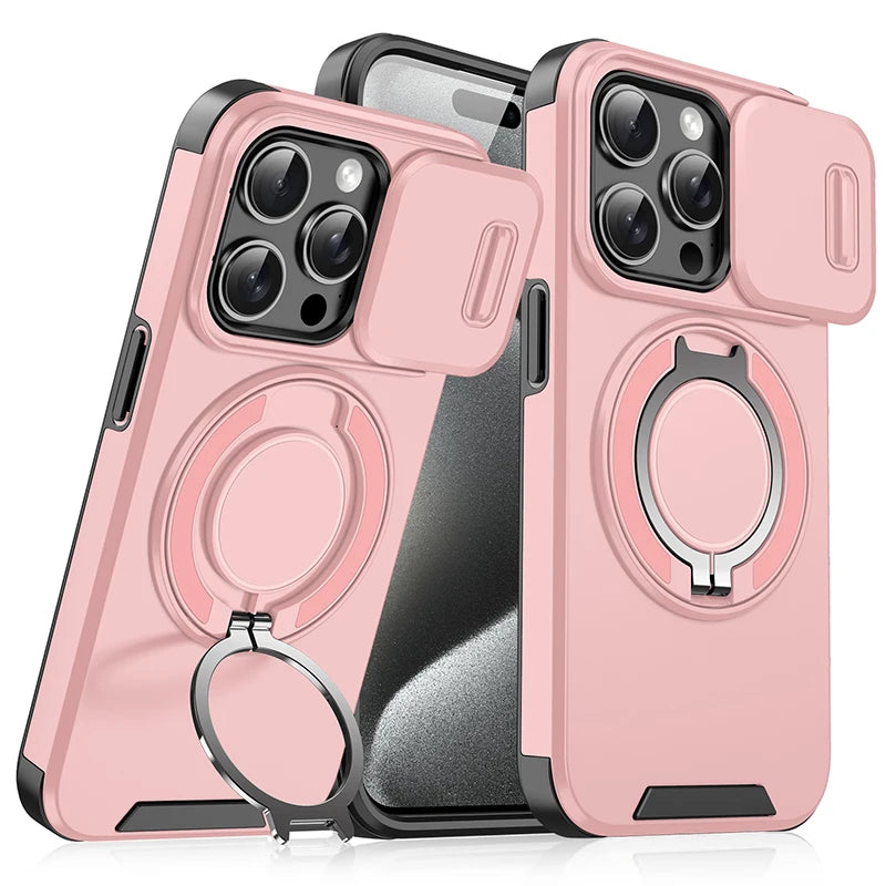Coque de Téléphone avec Anneau Rotatif 360° pour Voiture