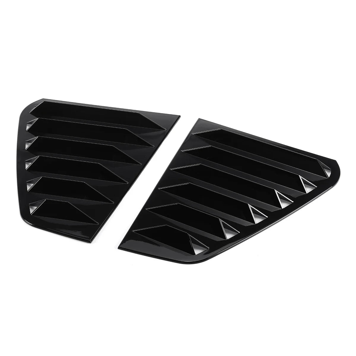 Black side rear window louver shutter covers for VW Golf MK6/7/7.5/8
