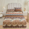 Floral Ruffle Bed Skirt & Pillowcase Set