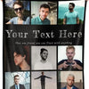 A photo collage blanket featuring multiple portraits of men and the text Your Text Here that one friend you can Trust with an