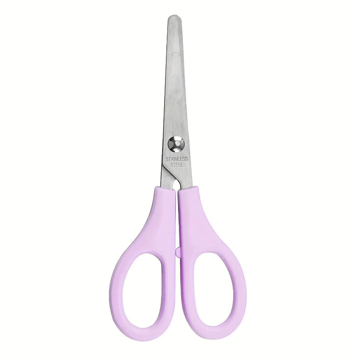 Pair of pink precision stainless steel scissors with a silver blade