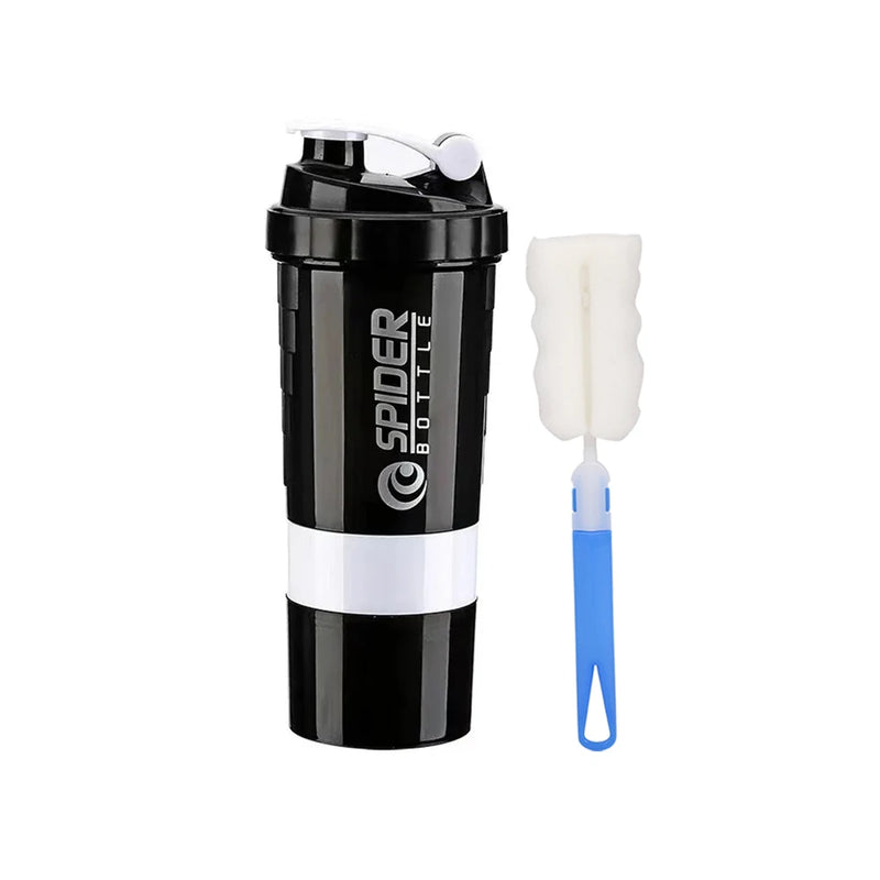 3-Compartment Protein Shaker Bottle