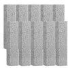 A grid of gray pumice stone cleaning sticks arranged in rows and columns.