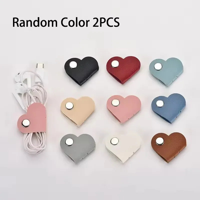 Durable Leather Cable Protectors for Charging Cords