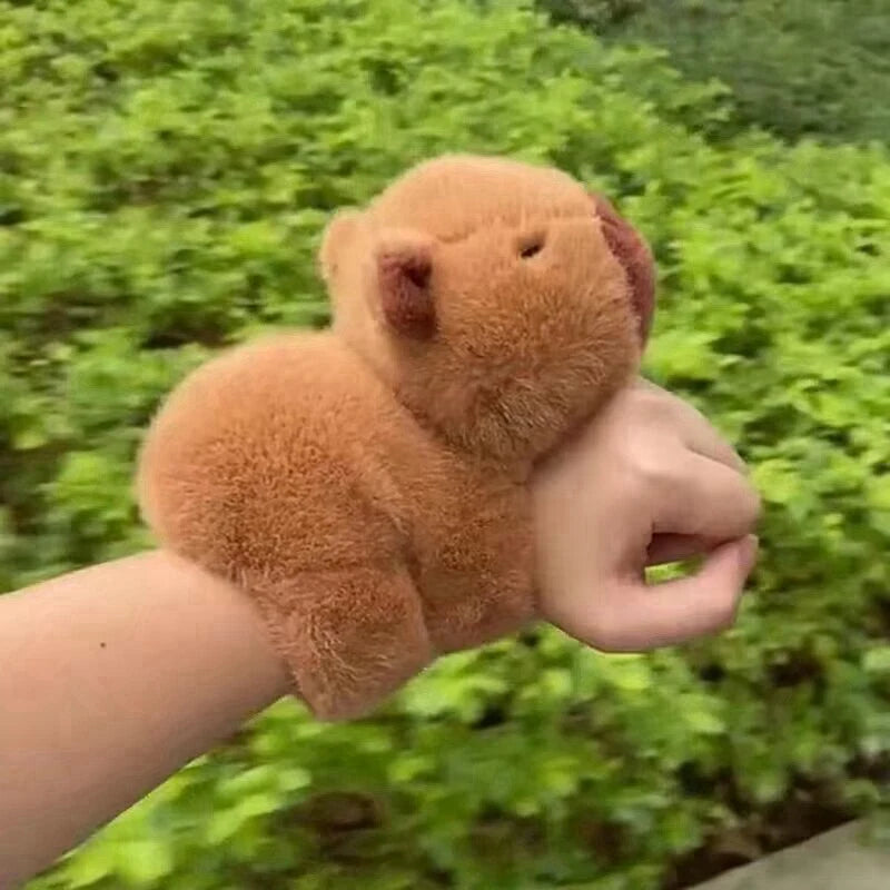 Capybara Plush Snap Bracelet Wristband