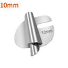 Silver universal rolled hemmer presser foot for sewing machines