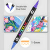 Dual-Tip Acrylic Paint Markers Set for Art and Craft Projects