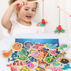 Wooden Magnetic Fishing Game for Toddlers