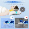Ergonomic butterfly memory foam pillow designed for pain relief and improved sleep.