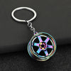 Gearbox Keychain with Turbo Hub and Brake Disc Pendant