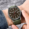 Luminous Military-Style Quartz Wristwatch with Nylon Strap