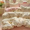 Washed Microfiber Duvet Cover Set with Pillowcases