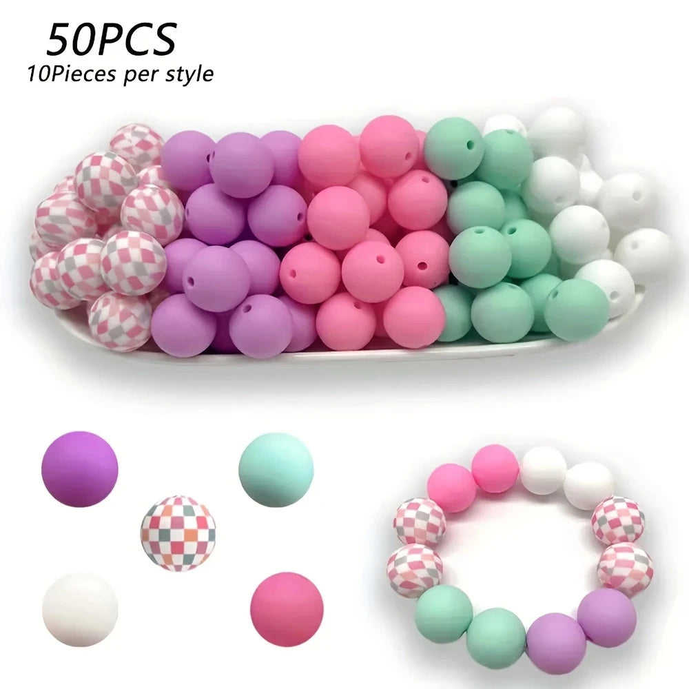 Soft Silicone Floral Beads for Jewelry Making