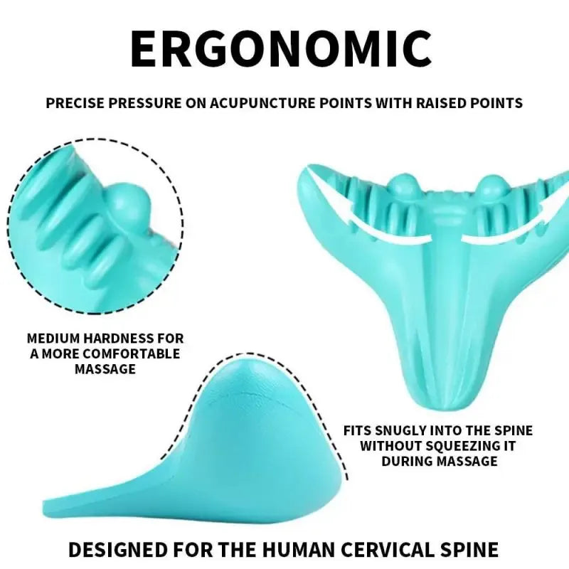 Ergonomic Cervical Neck Stretcher & Posture Pillow