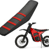 A red and black waterproof non-slip seat cover for a Yozma IN10 electric bike.
