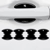 Black protective stickers for car door handles and bowls, anti-scratch film for Peugeot models