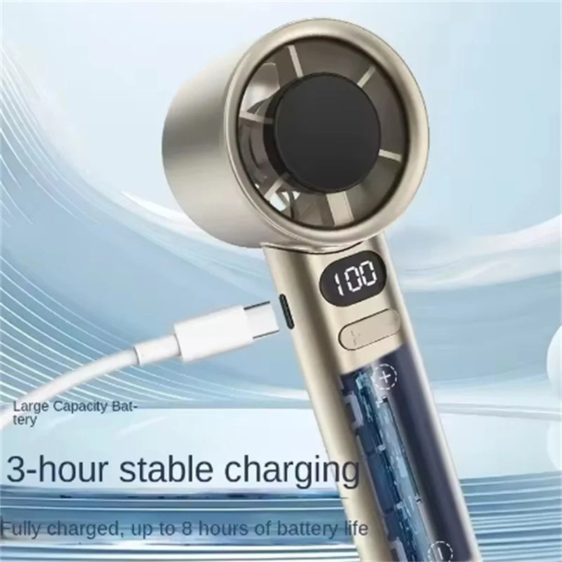 Portable Bladeless Handheld Fan with 120 Speed Settings