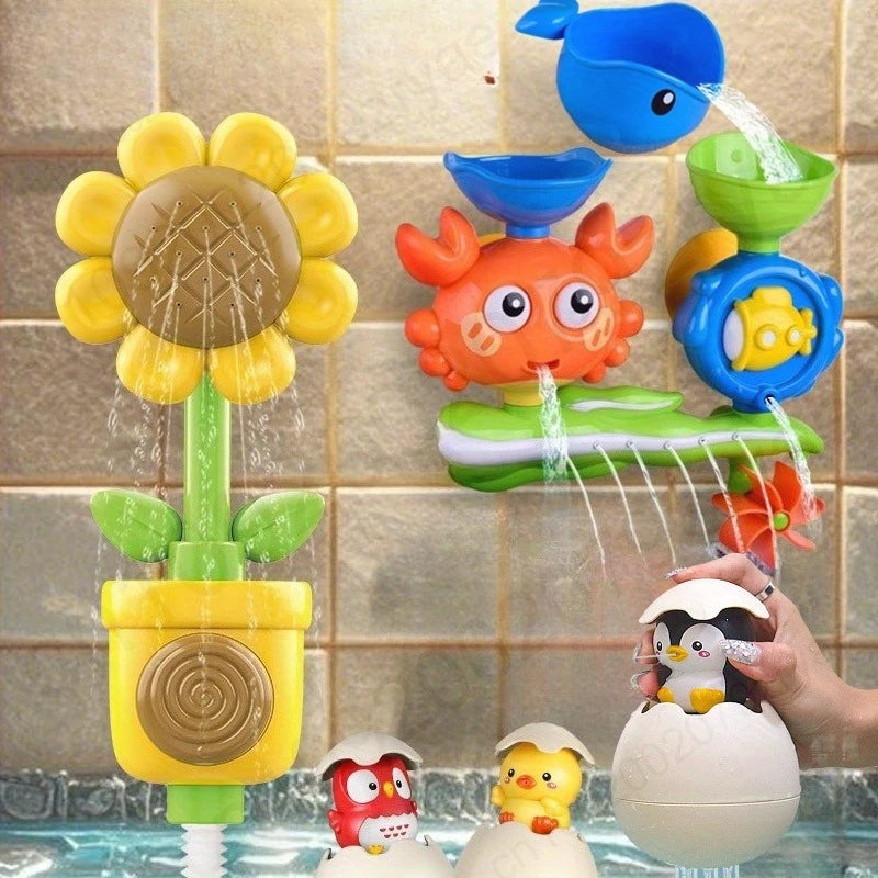Interactive Suction Cup Bath Toy Set