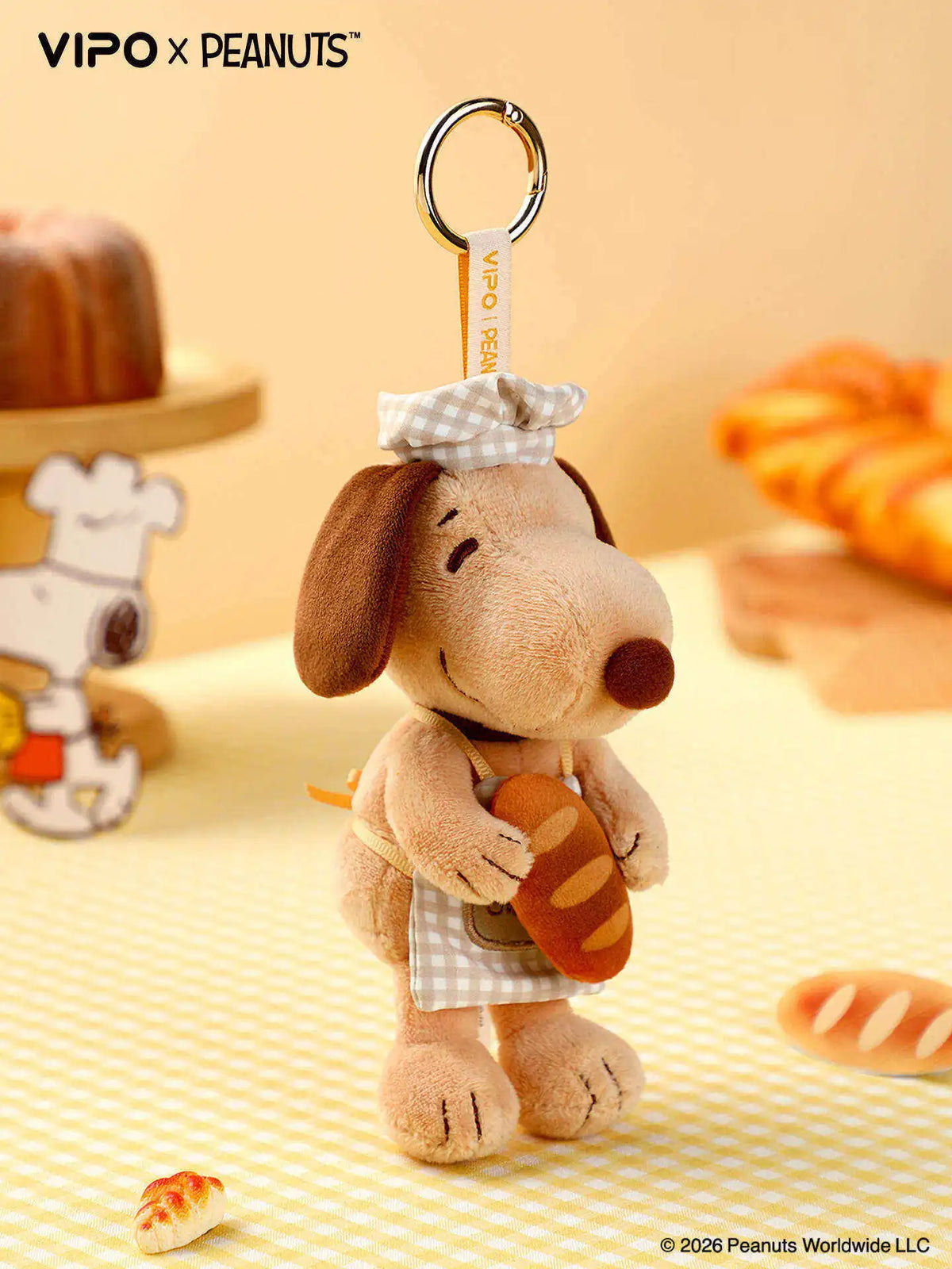 Snoopy Baking Series Plush Keychain – Official Peanuts Collectible