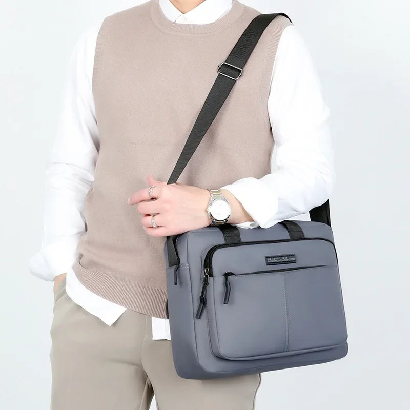 Large-Capacity Men's Messenger Bag with A4 Compatibility