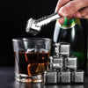 Reusable Stainless Steel Whiskey Stones with Tongs