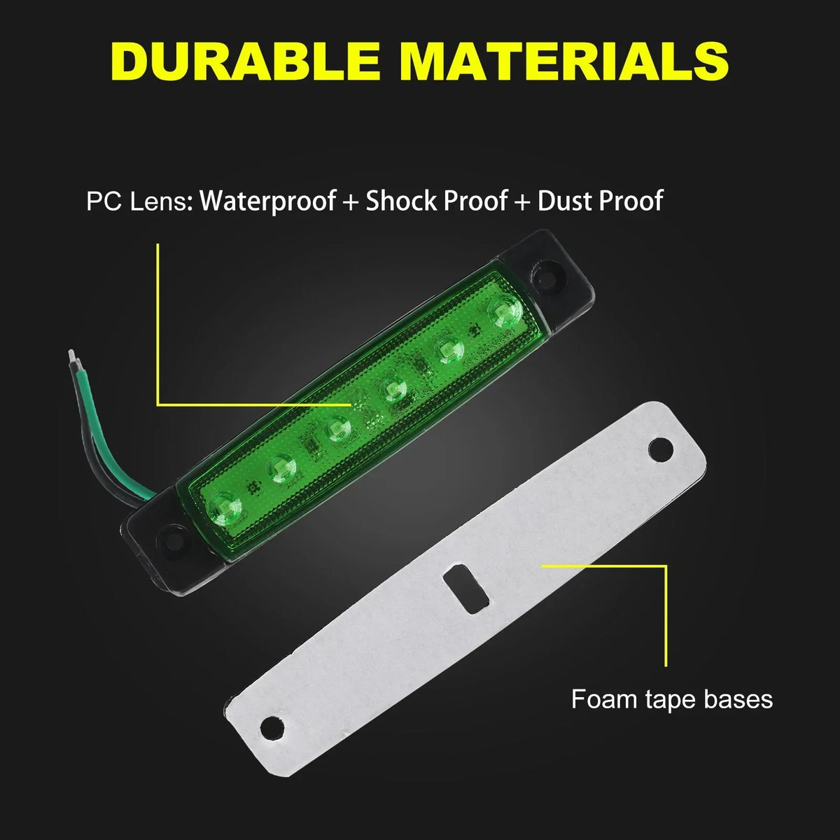IP67 Waterproof LED Side Marker Lights (Set of 10)