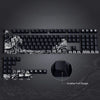 Ukiyo-e Art PBT Keycaps with Side-Engraved Translucent Design