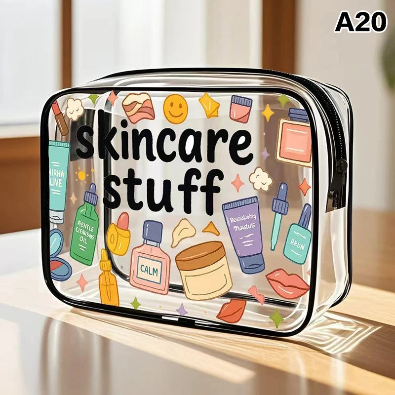 Large Capacity Travel Cosmetic Bag with Multifunctional Storage