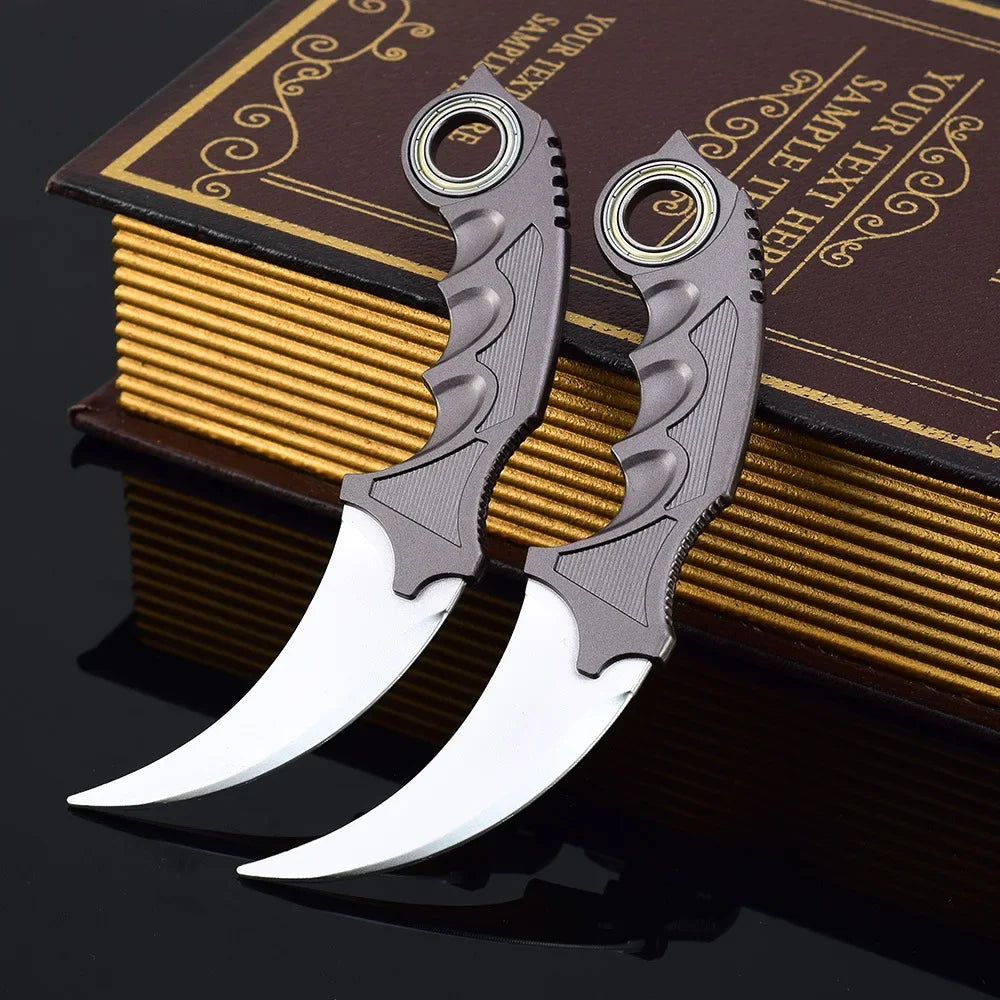 Blue Dragon Claw Folding Knife Model - 18cm Collectible Tactical Karambit