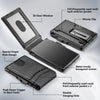 Slim RFID-Blocking Wallet with Money Clip and ID Window