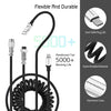 Coiled USB-C Cable for Mechanical Keyboards with Aviator Connector
