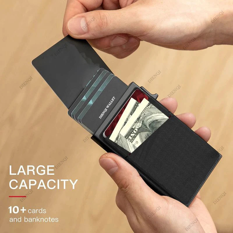 Minimalist Aluminum RFID-Blocking Card Holder