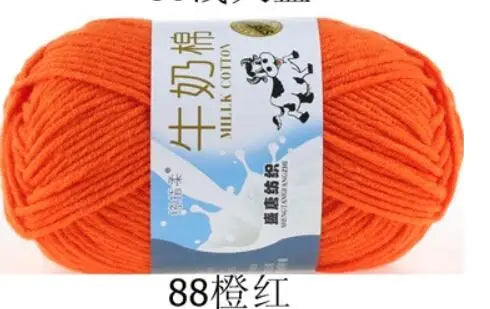 Milk Cotton Crochet Yarn – Soft, Durable Knitting Thread in 91 Colors